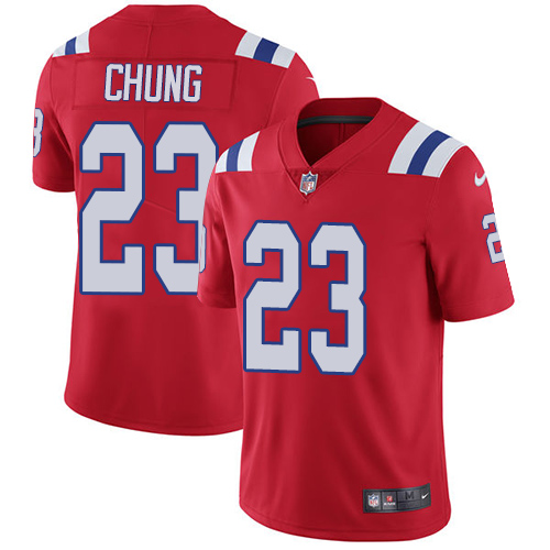 Nike Patriots #23 Patrick Chung Red Alternate Men's Stitched NFL Vapor Untouchable Limited Jersey - Click Image to Close